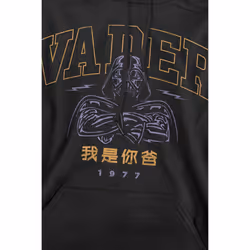 Star Wars Mens 77 Darth Vader Hoodie - XXL, Black