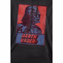 Star Wars Mens Darth Vader Card Hoodie - XXL, Black
