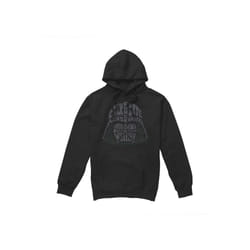 Star Wars Mens Darth Vader Text Head Hoodie - XXL, Black
