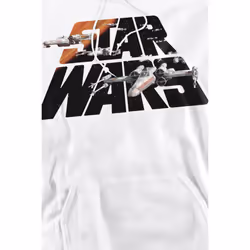 Star Wars Mens X-Wing Burst Hoodie - S, White
