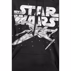 Star Wars Mens Logo Hoodie - XXL, Black