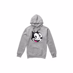 Felix The Cat Mens Head Hoodie - S, Sport Heather