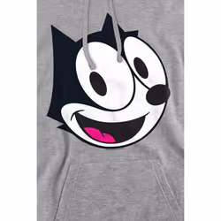 Felix The Cat Mens Head Hoodie - XL, Sport Heather