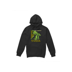 Star Wars Mens Yoda Square Hoodie - XXL, Black