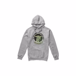 Star Wars: The Mandalorian Mens Mysterious Ways Grogu Hoodie - XL, Sport Heather