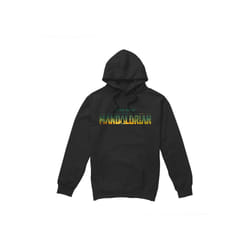 Star Wars: The Mandalorian Mens Landscape Logo Hoodie - XXL, Black