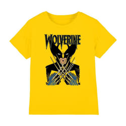 Marvel Childrens/Kids X-Men Wolverine Action Shot T-Shirt - 7-8 Years, Yellow