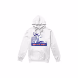 Disney Mens Donald Duck Retro Driving Hoodie - XXL, White
