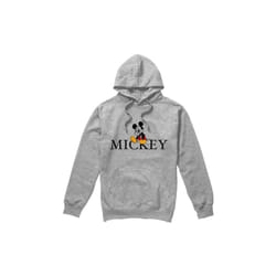 Disney Mens Mickey Mouse Classic Sitting Hoodie - XXL, Sport Heather
