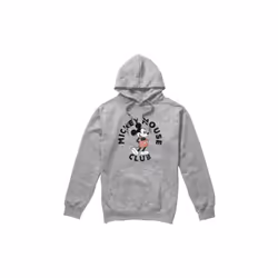 Disney Mens Mickey Mouse Club Hoodie - XL, Sport Heather