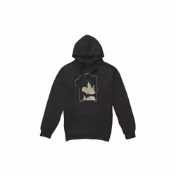 Disney Mens Mickey Mouse Portrait Hoodie - S, Black