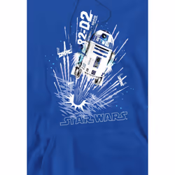 Star Wars Mens Blast Off R2-D2 Hoodie - XL, Royal Blue