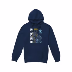 Star Wars Mens Rebel Droids Hoodie - XXL, Navy