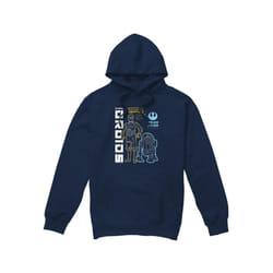 Star Wars Mens Rebel Droids Hoodie - S, Navy
