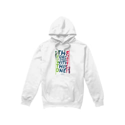 Star Wars Mens Force Is Strong Hoodie - M, White