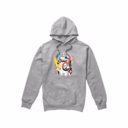 Star Wars Mens BB-8 Abstract Hoodie - XL, Sport Heather
