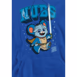 Star Wars Mens Young Jedi Adventure Nubs Hoodie - S, Royal Blue