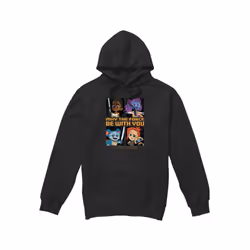 Star Wars Mens Young Jedi Adventure Among The Stars Hoodie - S, Black