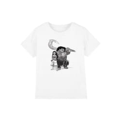 Moana Childrens/Kids Maui Moana Sketch T-Shirt - 9-10 Years, White