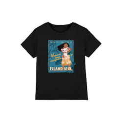 Moana Childrens/Kids Island Girl T-Shirt - 12-13 Years, Black
