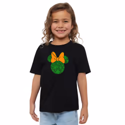 Disney Childrens/Kids Shamrock Ears Minnie Mouse St Patricks Day T-Shirt - 12-13 Years, Black