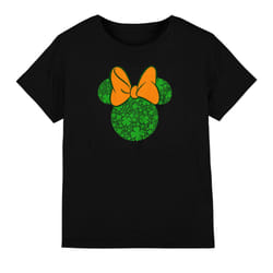 Disney Childrens/Kids Shamrock Ears Minnie Mouse St Patricks Day T-Shirt - 3-4 Years, Black