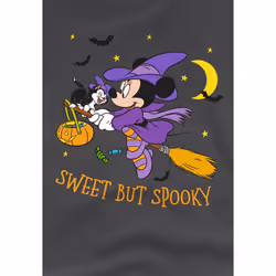 Disney Childrens/Kids Spooky Witch Minnie Mouse T-Shirt - 3-4 Years, Charcoal