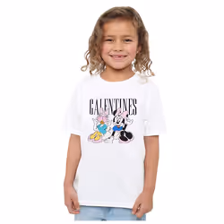 Disney Childrens/Kids Galentines Minnie Mouse Valentine's Day T-Shirt - 12-13 Years, White