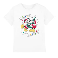 Disney Childrens/Kids Mickey & Minnie Mouse Kiss Christmas T-Shirt - 5-6 Years, White