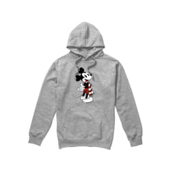 Disney Mens Mickey Mouse Scarf Christmas Hoodie - XXL, Sport Heather
