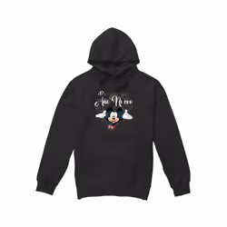 Disney Mens Spanish Mickey Mouse Fireworks New Year Hoodie - XL, Black