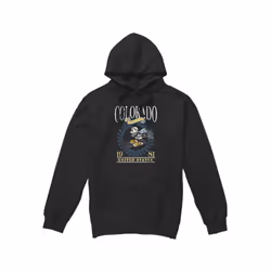 Disney Mens Colorado Ski Mickey Mouse Hoodie - L, Black
