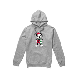 Disney Mens Mickey Mouse Tartan Christmas Hoodie - XXL, Sport Heather