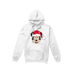 Disney Mens Mickey Mouse Christmas Lights Wrap Hoodie - XL, White