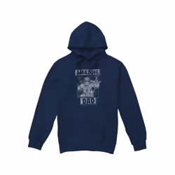 Spider-Man Mens Amazing Dad Mono Fathers Day Hoodie - S, Navy