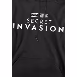 Marvel Mens Secret Invasion Logo Hoodie - XXL, Black