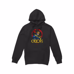 Marvel Mens X-Men Cyclops Logo Hoodie - XXL, Black