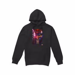 Marvel Mens X-Men Magneto Comic Cover Hoodie - XL, Black