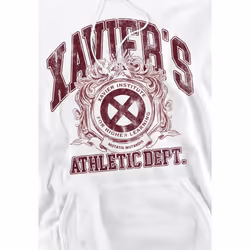 Marvel Mens X-Men Athletic Dept Professor X Hoodie - XL, White