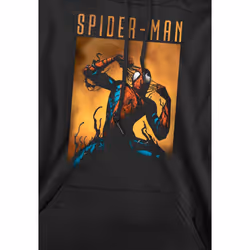Spider-Man Mens Creeping Venom Hoodie - S, Black