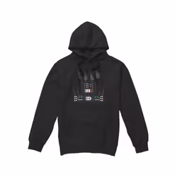 Star Wars Mens Darth Vader Costume Hoodie - L, Black
