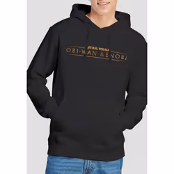 Star Wars Mens Obi Wan Kenobi Logo Hoodie - M, Black
