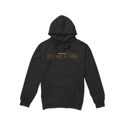 Star Wars Mens Obi Wan Kenobi Logo Hoodie - XL, Black