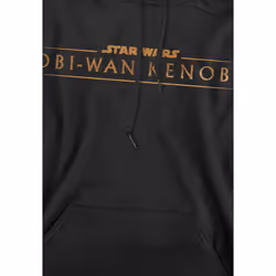 Star Wars Mens Obi Wan Kenobi Logo Hoodie - XL, Black