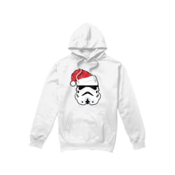 Star Wars Mens Stormtrooper Santa Christmas Hoodie - L, White