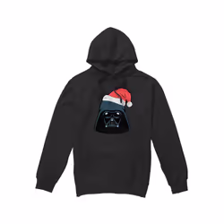 Star Wars Mens Darth Vader Santa Christmas Hoodie - L, Black