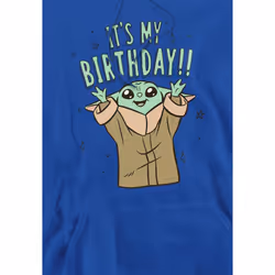 Star Wars Mens It's My Birthday Hoodie - XXL, Royal Blue