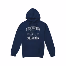 Star Wars Mens Tie Fighter Squadron Hoodie - XXL, Navy