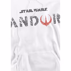 Star Wars Mens Andor Logo Hoodie - XL, White
