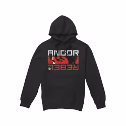 Star Wars Mens Andor Rebel Spy Hoodie - XXL, Black